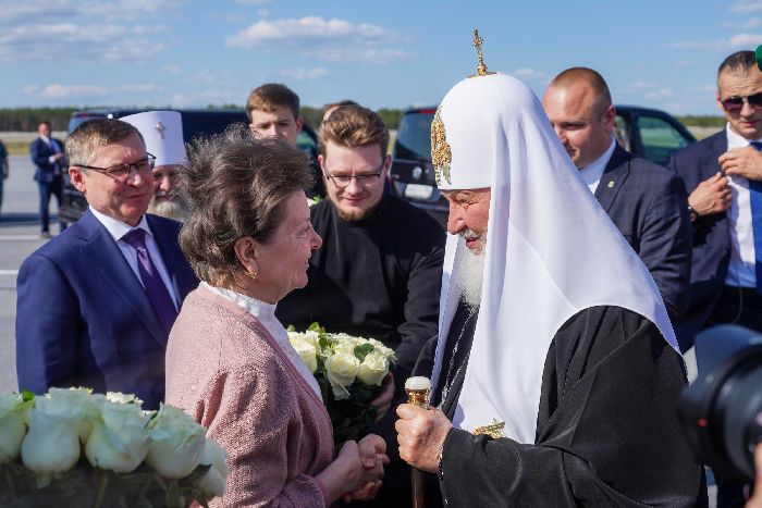Surgut - Visita patriarcale nella metropolia del Khanty-Mansiysk. Arrivo a Surgut. Foto di Sergej Vlasov.