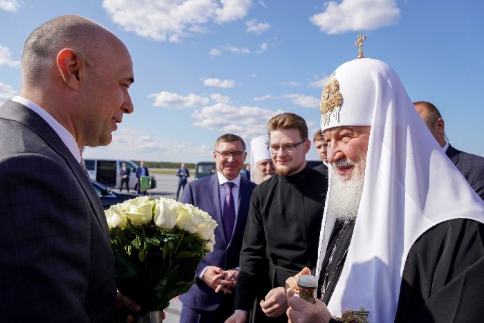 Surgut - Visita patriarcale nella metropolia del Khanty-Mansiysk. Arrivo a Surgut. Foto di Sergej Vlasov.