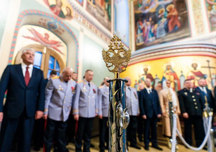 Mosca - Grande consacrazione della Chiesa del Segno presso la direzione principale del Ministero degli Interni della Russia. Foto di Oleg Varov.