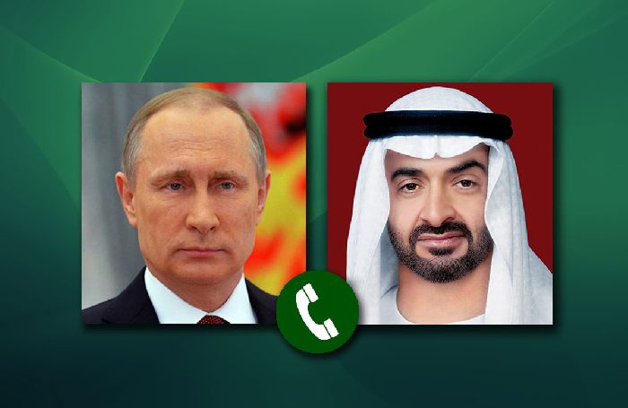 Conversazione telefonica tra Vladimir Putin e Mohammed bin Zayed Al Nahyan.