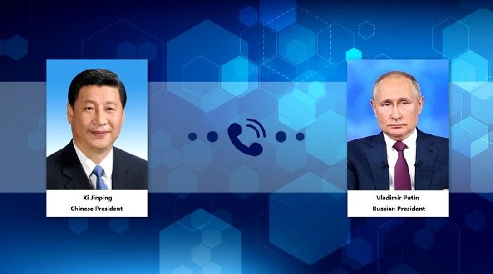 Conversazione telefonica tra il presidente della Federazione Russa Vladimir Putin e il presidente della Repubblica popolare cinese Xi Jinping.